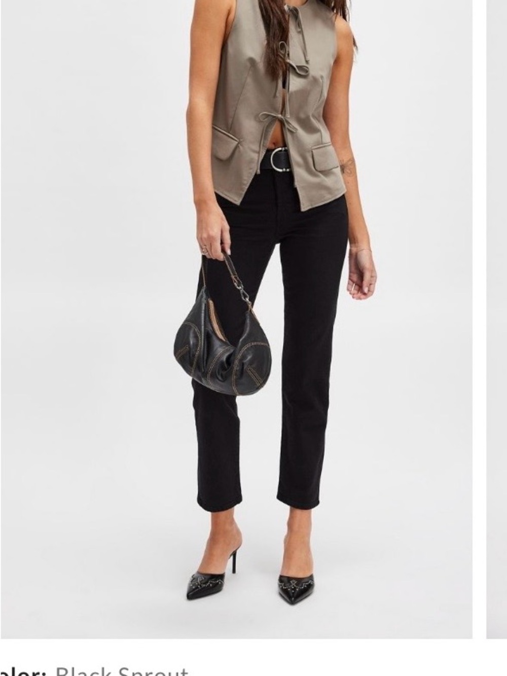Levi's Black Wedgie Straight-Leg Jeans